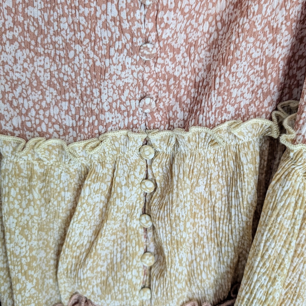 BOGO Sweet Lemon Chiffon Sleeveless Dress- 1X - Picture 3 of 4